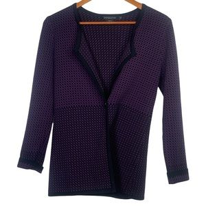 Pendleton XS Purple & Black Single Button Cardigan